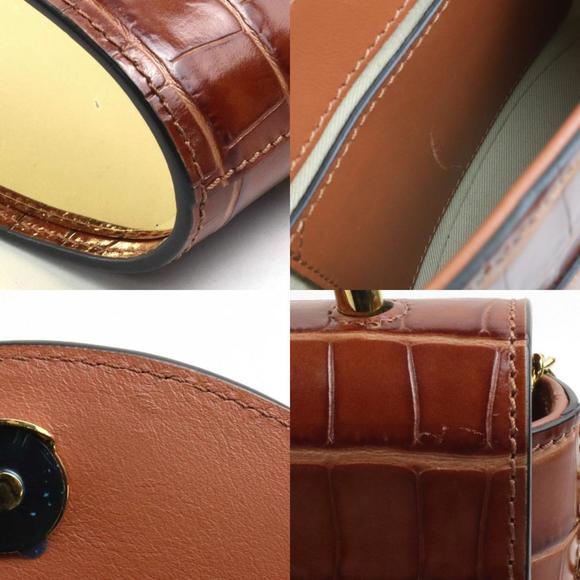 Chloe Women's Leather Shoulder Bag with Timeless Design in Brown - Picture 3 of 5